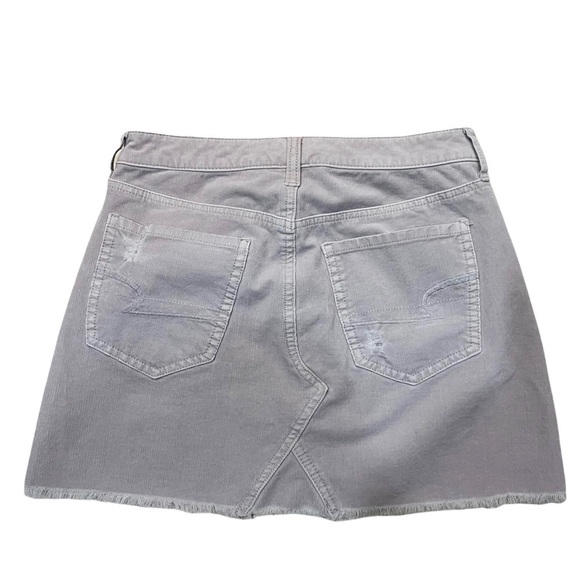American Eagle Outfitters Light Pink Thin Wale Corduroy Jean Style Skirt Sz 2 - Picture 4 of 6